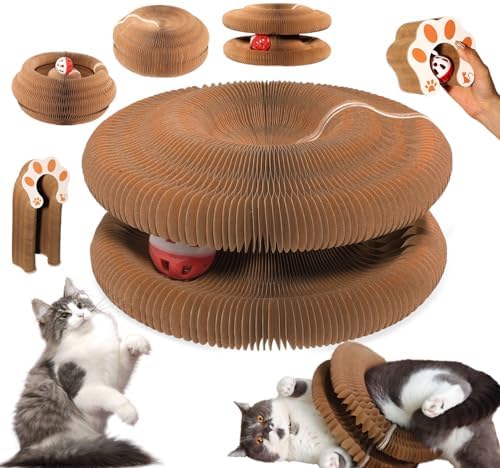 Interactive Feline Play Kitty Kurlz Cat Toy - Foldable Accordion