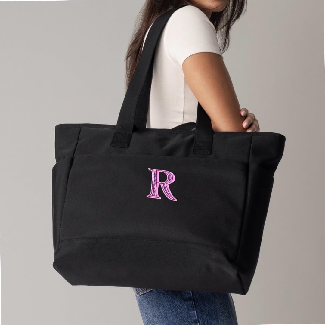 Bolso de Hombro Personalizado con Nombre o Iniciales Bordadas - Bolso Universitario Beatriz - Gran Capacidad 32L · Poliéster Reciclado e Impermeable