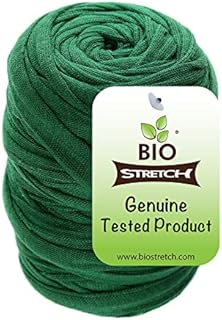Biostretch Soft Stretchy Garden Twine | Environmentally Friendly and Supporting Green Plant Ties | Smart Non-Twist Wire Plant Ties | Flexible Cut-to-Length Plant Tape | Bio Roll (Green) X 1
