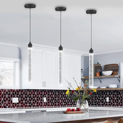 Image of Mini Chandeliers Modern Crystal Pendant Lighting LED Dimmable Pendant Lights Kitchen Island Dining Room