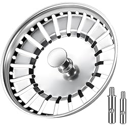 Anpro Tapon Fregadero Cocina, Colador Fregadero 304 Acero Inoxidable 84mm