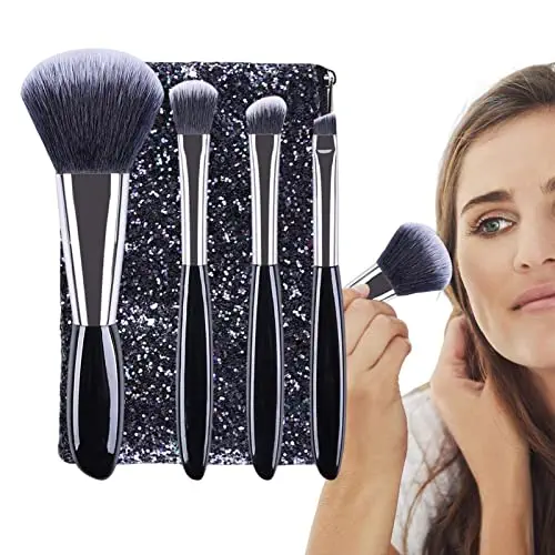 Eye Makeup Brushes, Portable Face Powder Blush, Portable Face Powder Blush, Eco Friendly Make Up Brush For Travel, Foundation, Women Buogint