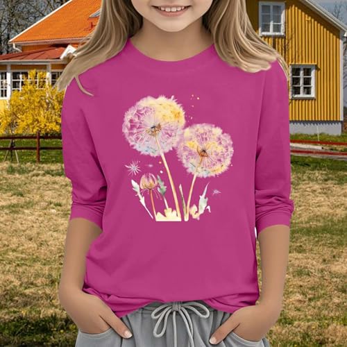 Girls White Tshirts for Tie Dye Tops Crew Neck Shirt Casual Athletic Tops Patterned Kids Workout Clothes Girls Size 84