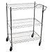 Oceanstar 3-Tier Heavy Duty All-Purpose Utility Cart, Chrome