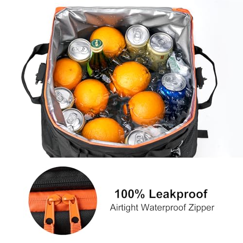 Odoland 48Can Wheeled Soft Cooler Bag, Leakproof Insulated Camping Cooler by Odoland - Used condition - Image 6
