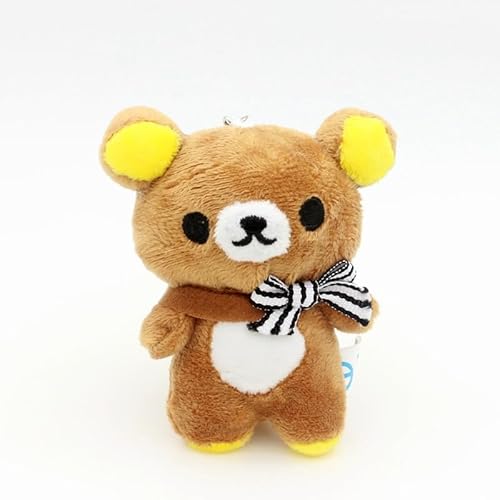 Brown Standing Bear Stuffed Ornament, 11CM Key Chain Ornament, Standing