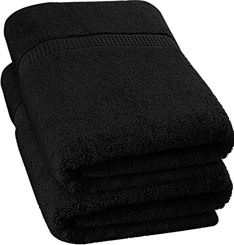 Utopia Towels - Luxurious Jumbo Bath Sheet (35 x 70 Inches, Black)