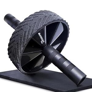 Mobiclinic®, Ab Wheel Roller, Including Mat, Abdominal Exercise Set, Exercise equipment, Knee Mat for Core Abs, Max. 150 kg, Home Training, Abdominal Roller, Workout equipment, For Push-Ups