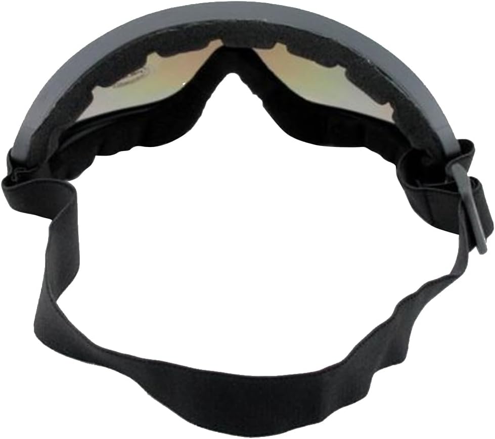 Mesh Protective Half Face Mask with Adjustable Fit, Bendable Frame, and Goggles for Airsoft and Outdoor Use