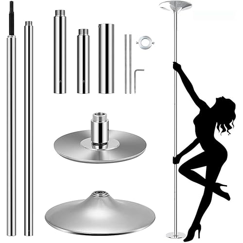 Professional Stripper Spinning Dancing Pole Portable Removable 45mm Home Party Bar Gym Exercise Fitness
