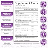 Cortisol Supplements for Women and Men with Magnesium, Ashwagandha, L-Theanine, 10 in 1 Cortisol Detox Manager Reducer, Hormone Balance Liquid Drops - Mood, Focus, Sleep - Blueberry Flavor(2.02 fl.oz) - Image 5