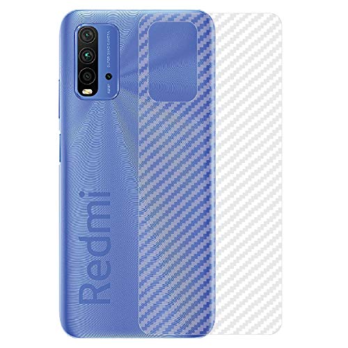Image of Compatible with Redmi 9 Power Back Screen Protective Film Carbon Fiber Skin Transparent Screen Guard Sticker