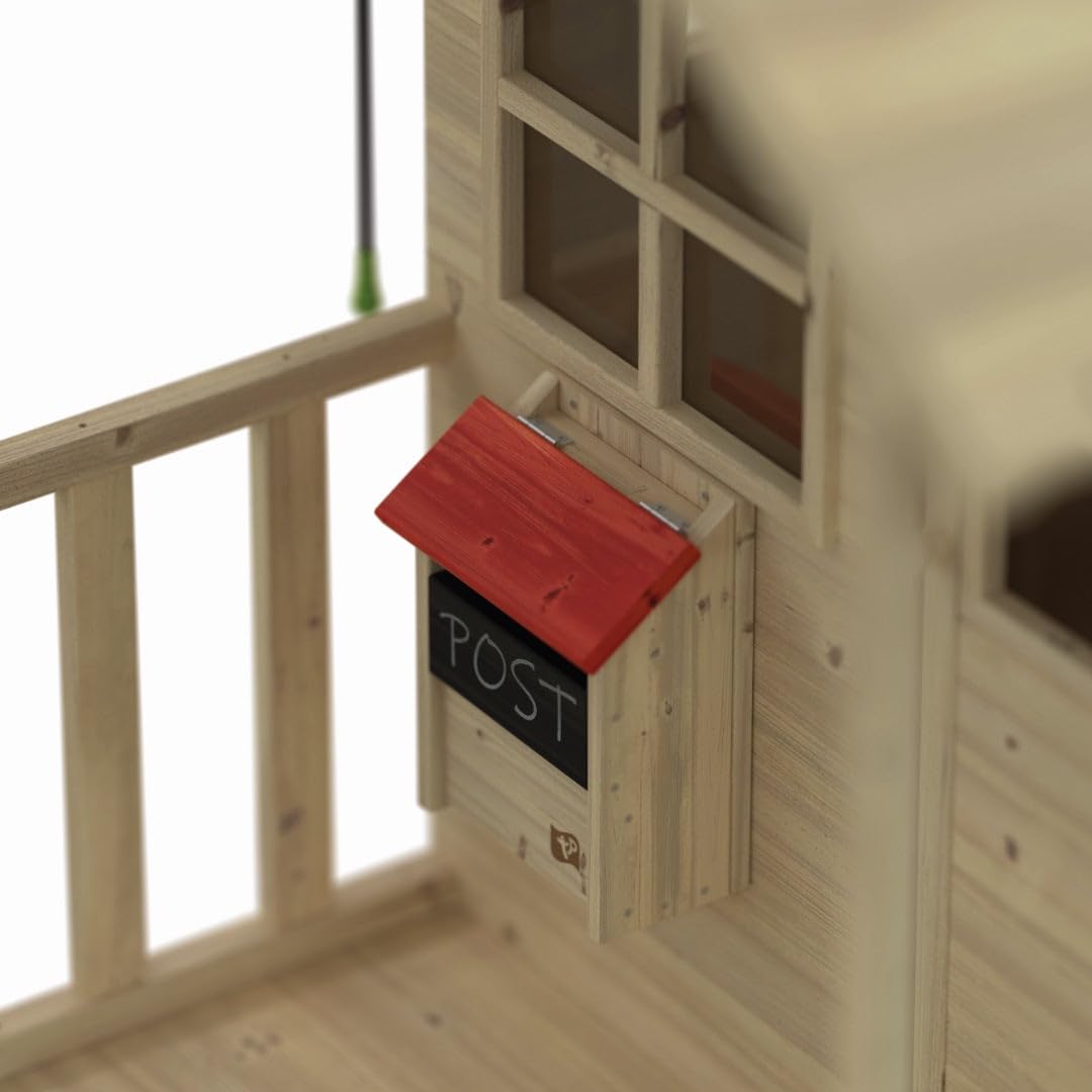 TP Toys Briefkastenzubehör für Spielhaus aus Holz, für Spiele im Freien, FSC-Zertifiziert, für Kinder ab 3 Jahren