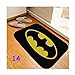 Paillasson d'intérieur Batman Wonder Woman - 38,1 x 58,4 cm - Tapis antidérapant pour porte d'entrée, sol, paillasson, tapis d'entrée, chaussures, grattoir