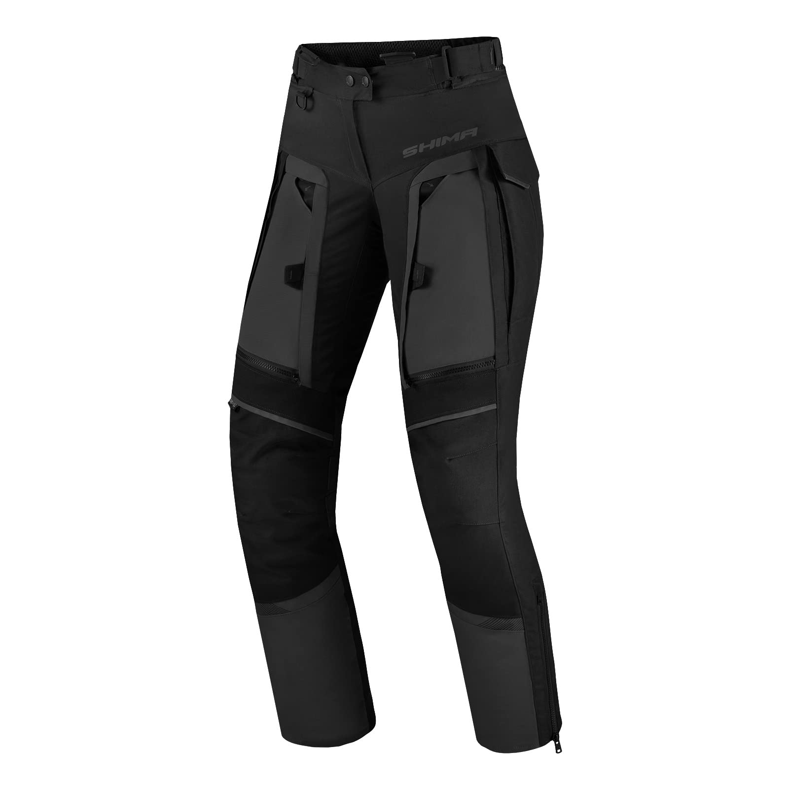 Shima Women's Black Hero 2.0 Waterproof Motorcycle Textile Pants, Size 3XL For