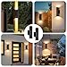 GoBright 4-Pack Modern Outdoor Wall Light, 12W 3000K LED Cylinder Exterior Light Fixtures with Tempered Glass Cover, Waterproof Up and Down Wall Sconce for Porch House Garage Patio