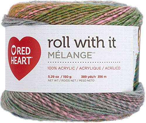 Image of Red Heart Roll with it Melange Green Room