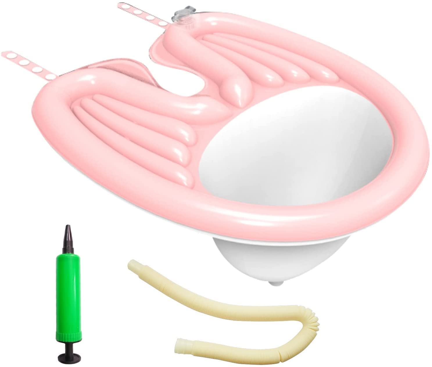 Ostin Portable Hairdressing Sinks Portable Head Washing Bed Bathtub Hairdresser Washing Shampoo Basin with Drain Wash Tube for Kids Pregnant Elderly 2