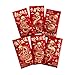 SM SunniMix 6X Chinese New Year Red Envelopes Lucky Money Envelopes,Hong Bao Red Packet for Wedding Year Family Visits Tea Ceremony