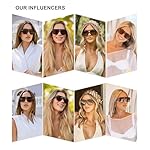 SOJOS Retro Thick Polarized Aviator Sunglasses for Women Men, Large Trendy Bold Square Pilot Shades SJ2385 - Image 3