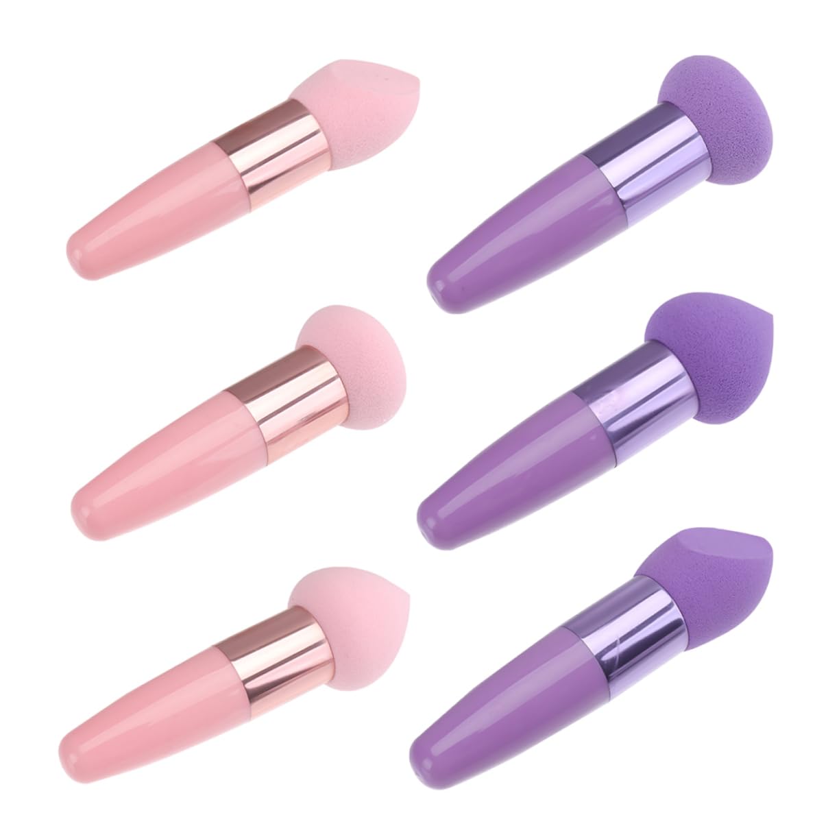 2sets Spugnette Per Bagnate e Asciutte Pennelli Per Portatili Strumenti Cosmetici Professionali Adatti Per Fondotinta Crema Correttore Fard