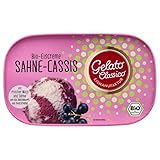 Gelato Classico Bio Eiscreme Sahne-Cassis, 750 ml