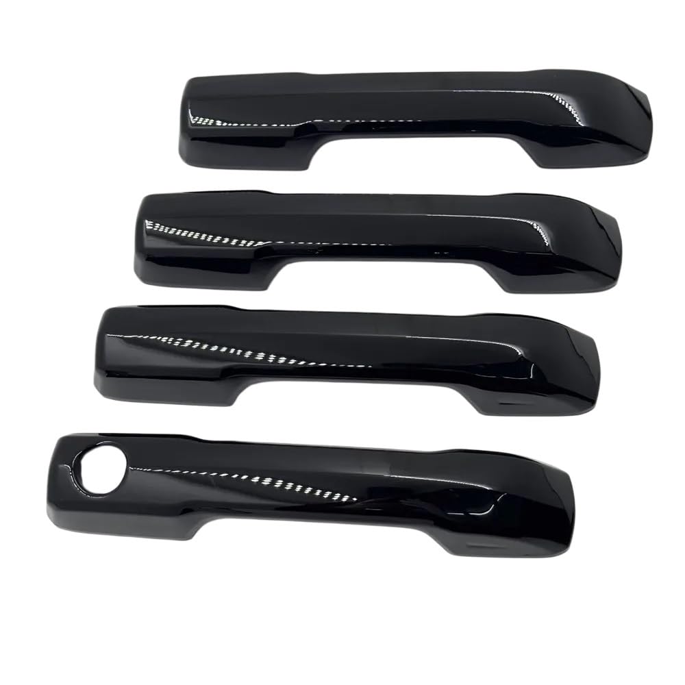 Wsx5fc Gloss Black Exterior Door Handles 4Pcs For Tundra 2022 2023 2024 2025 Car Door Handle Cover Exterior Moulding Trim Overlay Stciker Protector Accessories