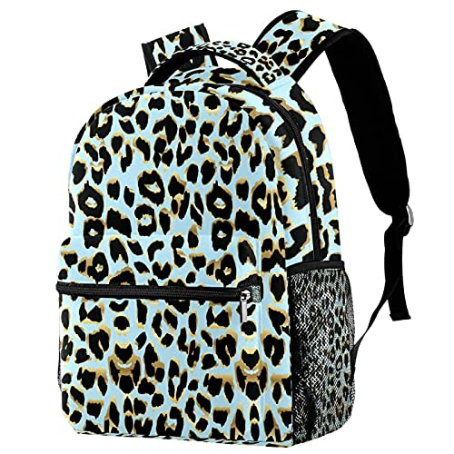 Sac à dos léopard bleu pour soulager le dos des écoliers voyage
