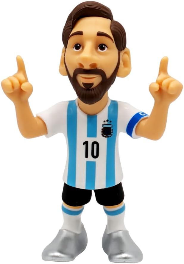 Lionel Messi, Official Argentina, Sports Collectable 12 cm Figurine, Unique Soccer Gift for All Ages, Football Stars
