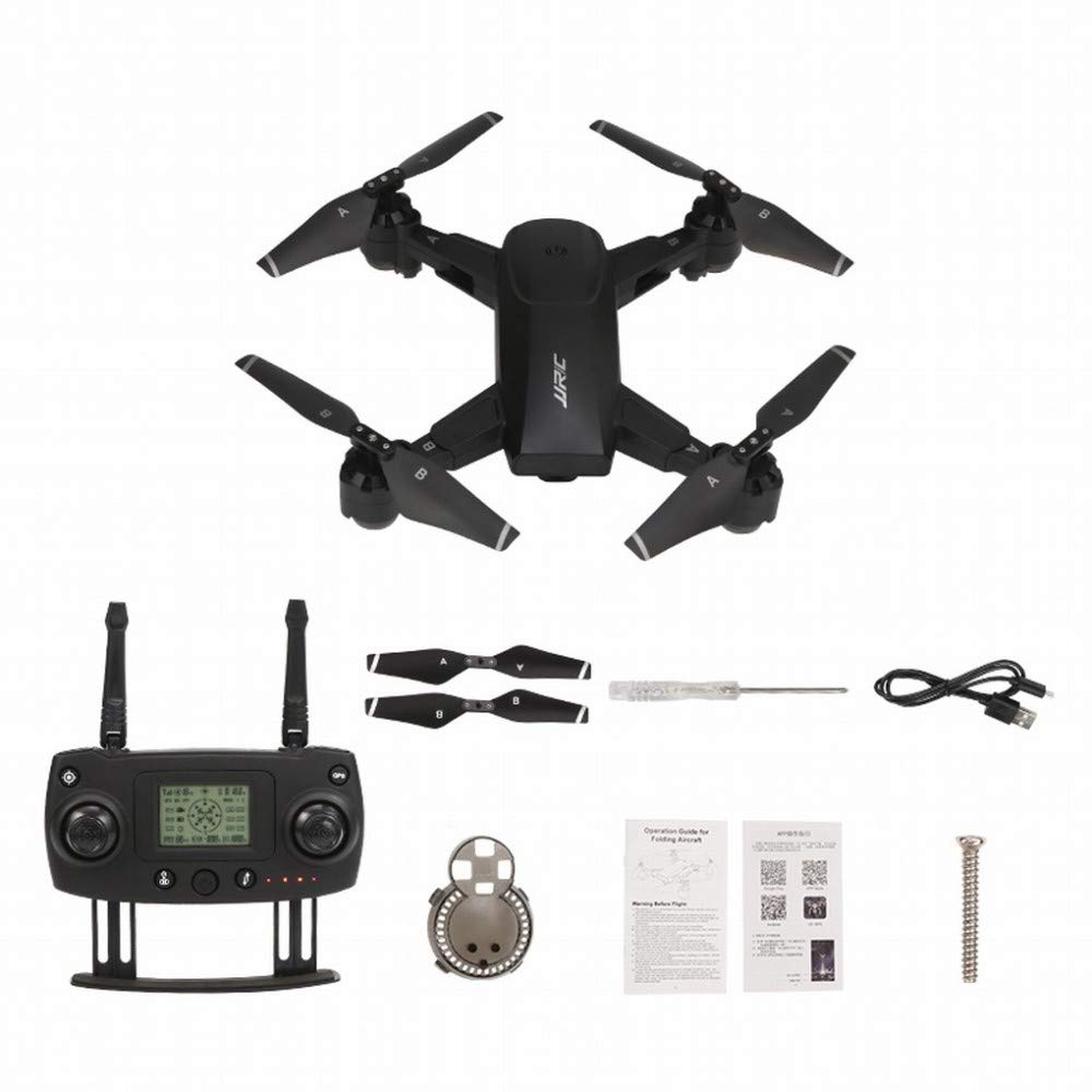 MU Posizionamento Satellitare Gps Drone Aereo Hd Pieghevole Aereo Telecomando Portatile 300 Metri 5G Mappa Ritorno Automatico,Nero,A