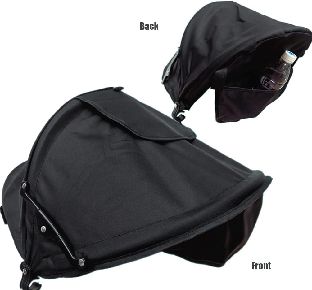 Toldo de verano para cochecitos de bebé, parasol para cochecito de bebé, cubierta solar UPF50+ para cochecito de bebé, protección UV, visera solar para niños pequeños, persiana opaca con bolsillos