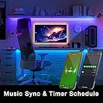DAYBETTER Smart WiFi Led Lights 100ft, Tuya App Controlled Led Strip Lights, Work with Alexa and Google Assistant, Timer Schedule, Color Changing Led Lights for Bedroom Party Kitchen - Image 4
