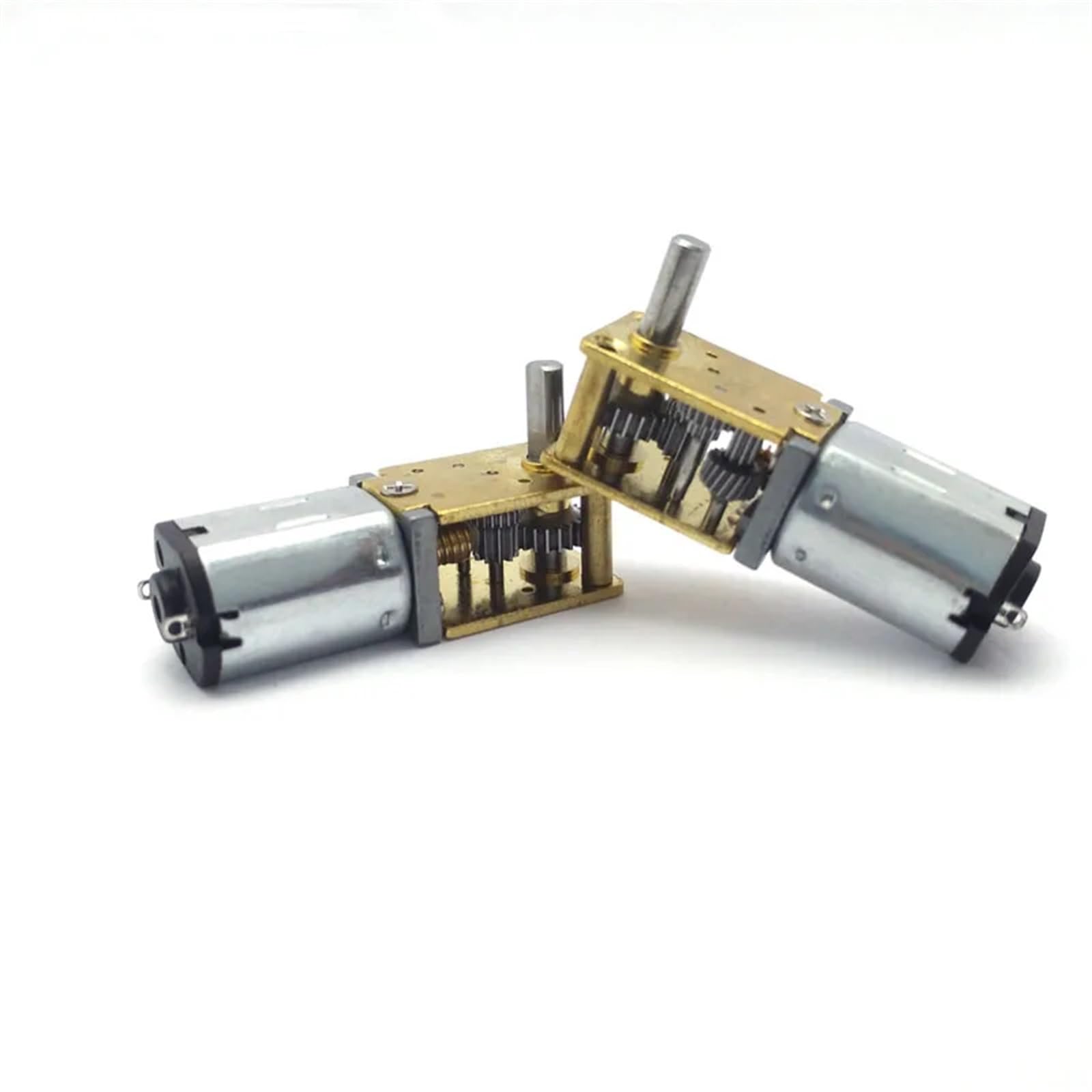 N20 Wurm-Getriebemotor, DC 3 V, 6 V, 12 V, Niedriggeschwindigkeitsreduzierer, 4 U/min bei 381 U/min, elektrisch, 12 Volt, invertiert, 1 Stück (6 V, 68 U/min, Motor mit Halterung)