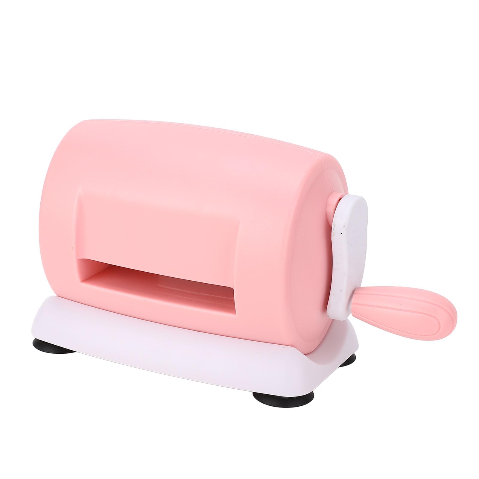 Jeffergarden Maszyna do Wytłaczania Sztancowania, Mini Przecinarka do Papieru z korbą ręczną ABS Tworzenia Kart, Różowa Drukarka Brajlowska 215 X 115 X 90 Mm z 2 Tablicami Samodzielnego Tworzenia
