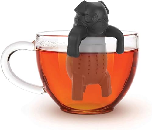 Miniatura 1 de Colador de té de perro de dibujos animados, filtro de té suelto de silicona, accesorio de té, infusor de té en forma de perro, colador de hojas