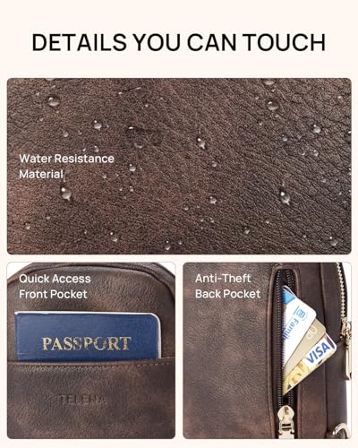 Image of Telena Crossbody Bags for Women Leather Cross Body Sling Bag for Woman Travel