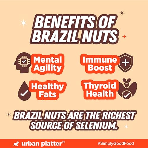 Image of Urban Platter Brazil Nuts, 500g (Rich in Selenium | Superfood | Have 1 Daily | Product of Peru)