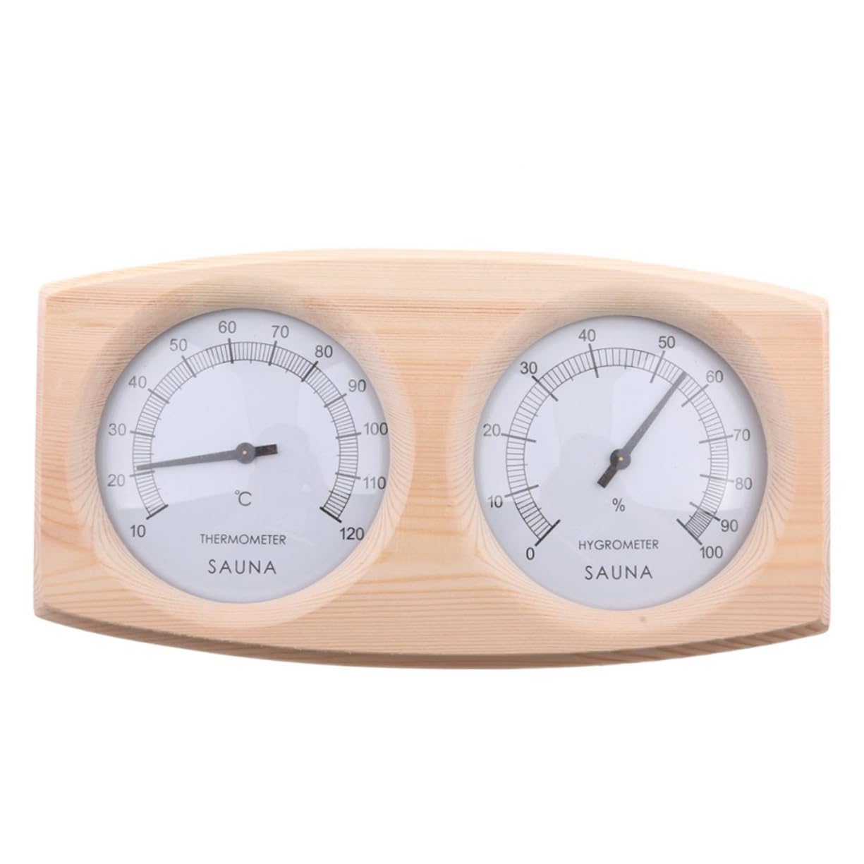 BESPORTBLE Termometro Igrometro Legno Con Display Separato Per Sauna Terrario e Uso Hygrotermometro Resistente e Facile Da Leggere Scala Celsius Range