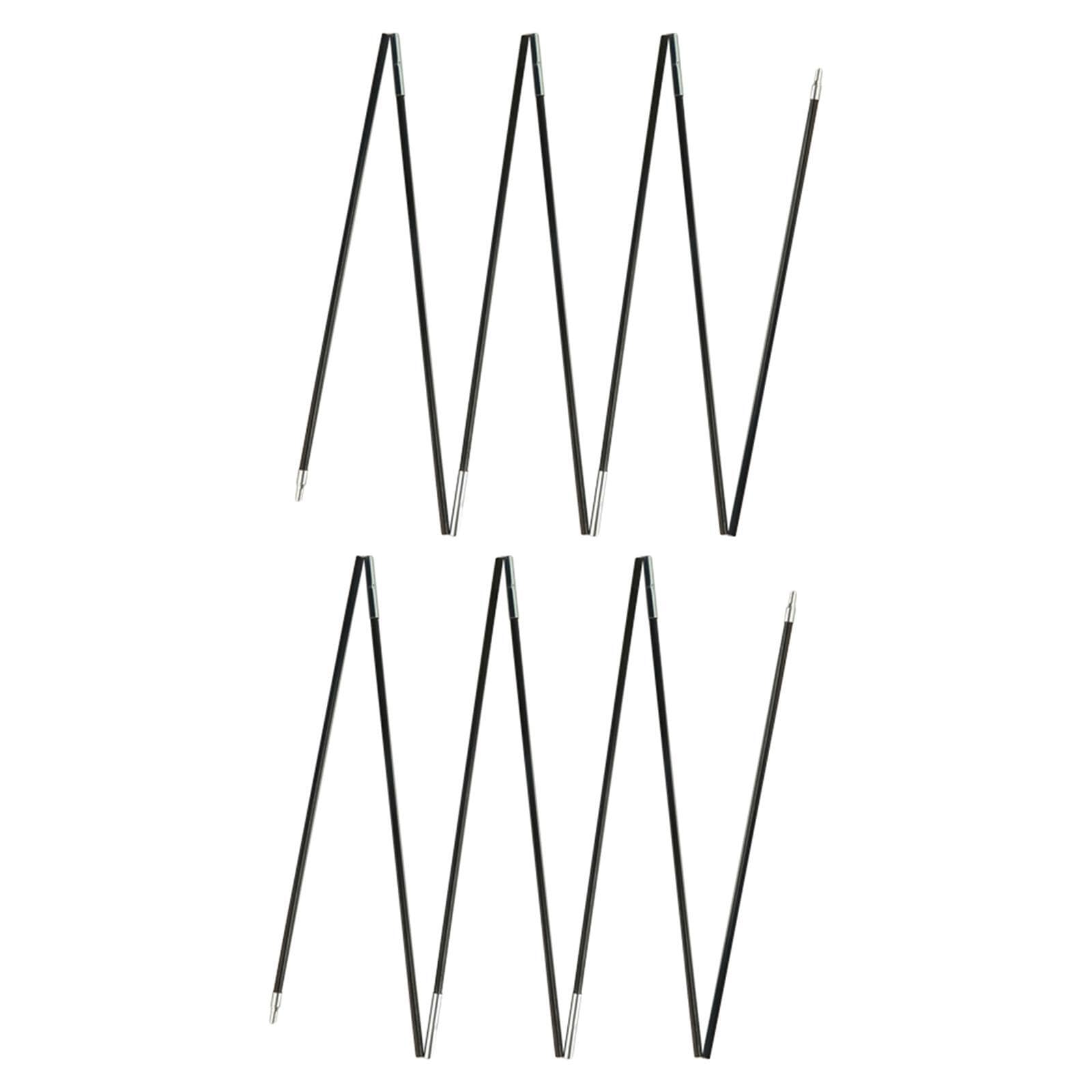 Kixzsaz Black Tent Poles Replacement Kits Fibreglass Poles Efficient Assembly Options For Outdoor Camping Fishing And Hiking Tent Replacement Kits Fibreglass, 3.2M Single Person