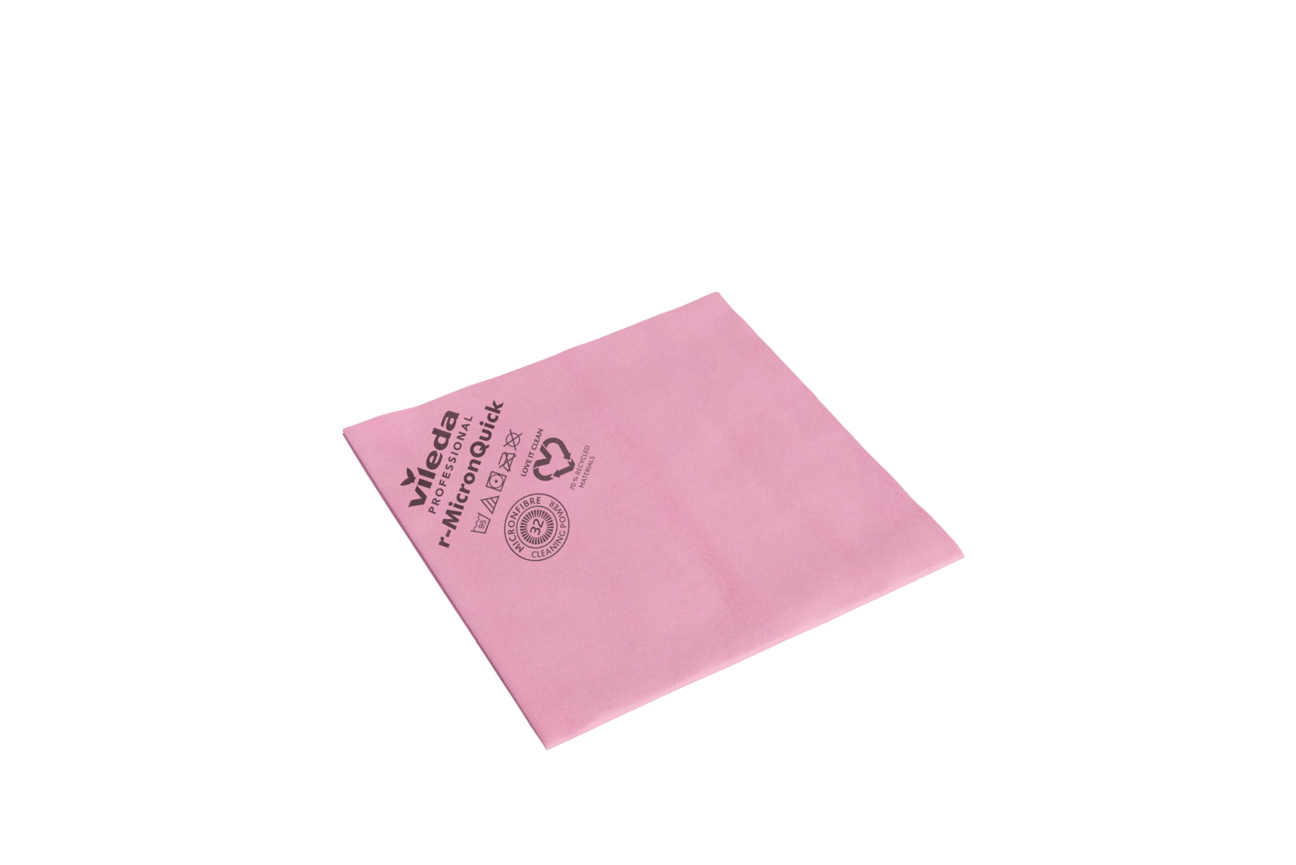 Vileda Professional,Mikrofasertuch recycelt r-MicronQuick,Rot,5 STK