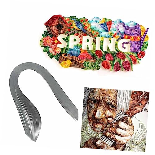 HOODANCOS DIY Quilling Strips Set 120pcs 3mm Wide 39cm for Handmade Decor Classroom Wedding Party Holiday Decorations