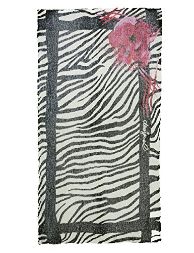 Desigual Buf_Zebra Sciarpa, Nero (Negro 2000)