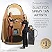 Norvell Spray Tan Overspray Reduction Fan – Works with Norvell Pop-Up Tent or Alone – Black Ventilation System for Sunless Self Tanning, Minimizes Overspray & Maintains Clean Workspace