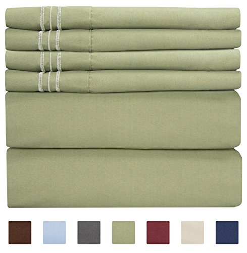 Extra Deep Pocket Sheets - 6 Piece Sheet Set - Queen Sheets Deep