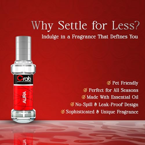 Image of Crab Premium Car Perfume With Absorbent Dangler (Aura)-Long Lasting Car