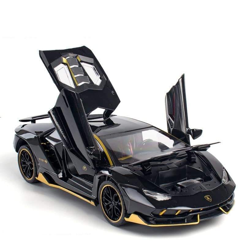 Image of 1:32 Scale Lamborghini Centenario Toy Car | Metal Pullback Diecast Car for Kids with Openable Doors, Sound, Light Effects Toy for Car Enthusiasts (Color As Per Available), White