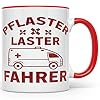 MANISMA Krankenwagen Fahrer Spruch Tasse Für Sanitäter/innen im Rettungsdienst Kaffeetassen Geschenk Für Rettungssanitäter (Rot)