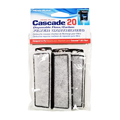 Image of Penn-Plax CPF6C3 Cascade Hang-on Power Filter Replacement Media- Pack of 1 (3 count)
