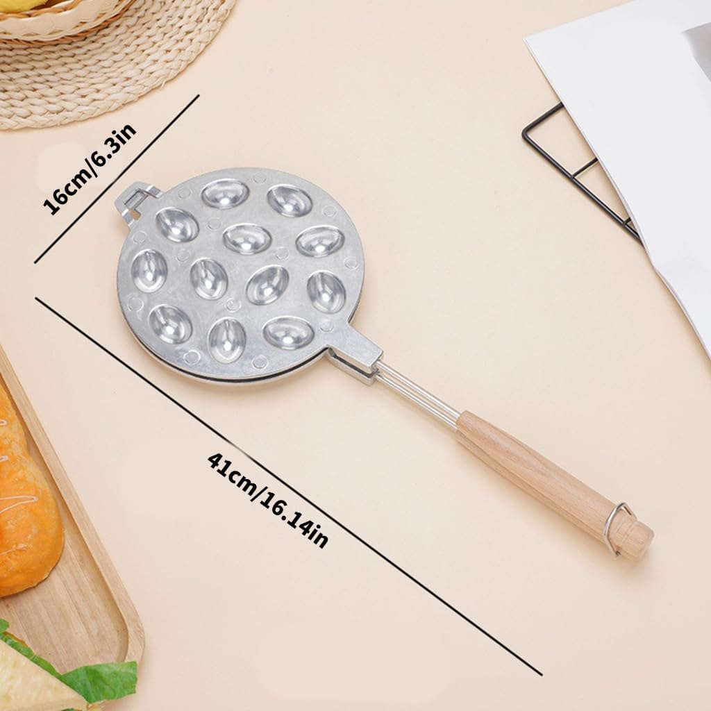 Oval Walnut Cookie Maker Pan Nonstick Baking Tool for Nut Waffles and Pastries Oven and Dishwasher Safe Bakewares