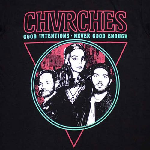 Chvrches Good Intentions Band Logo T Shirt Size XL Black2